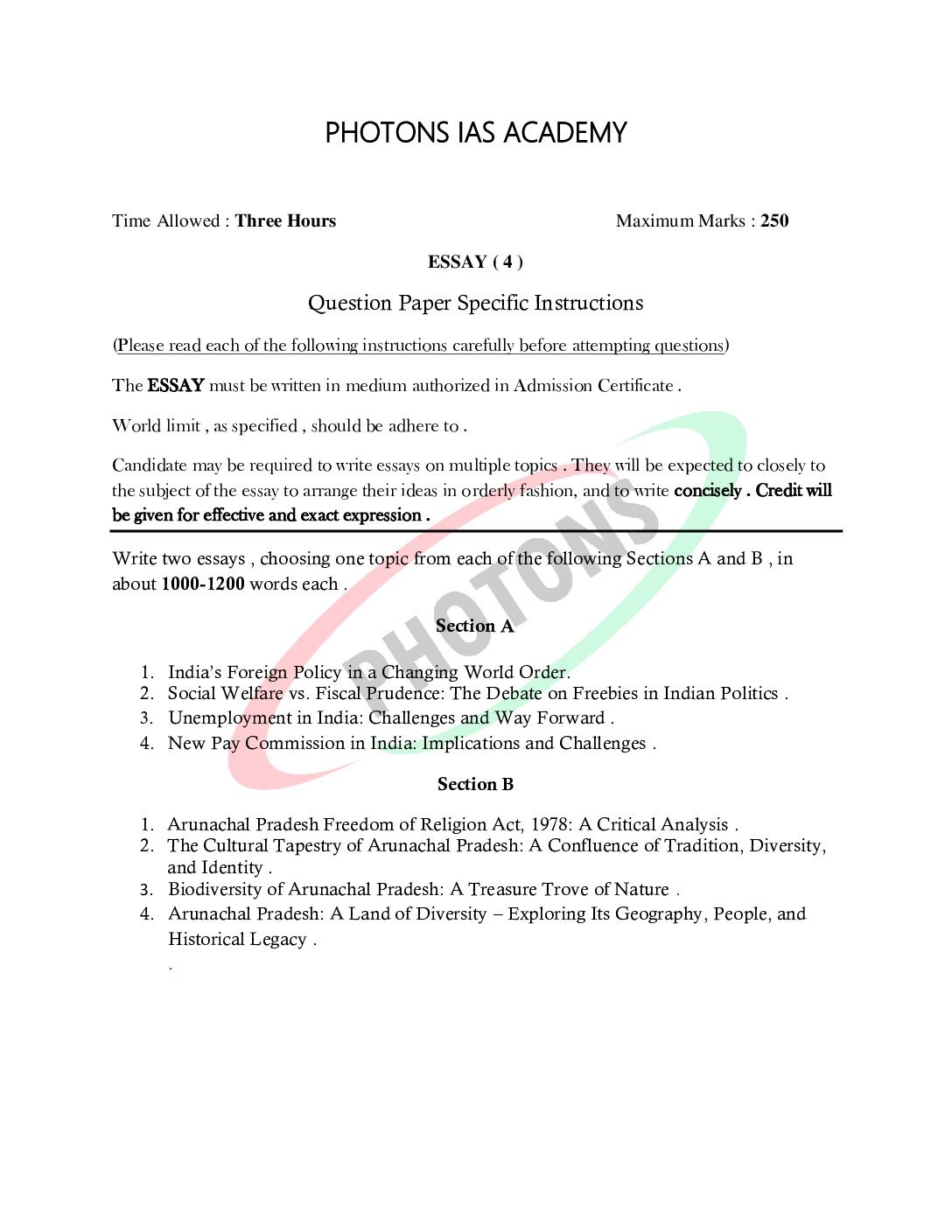 Mains Samarpan: Daily Answer Writing & GS Enrichment (DAW)